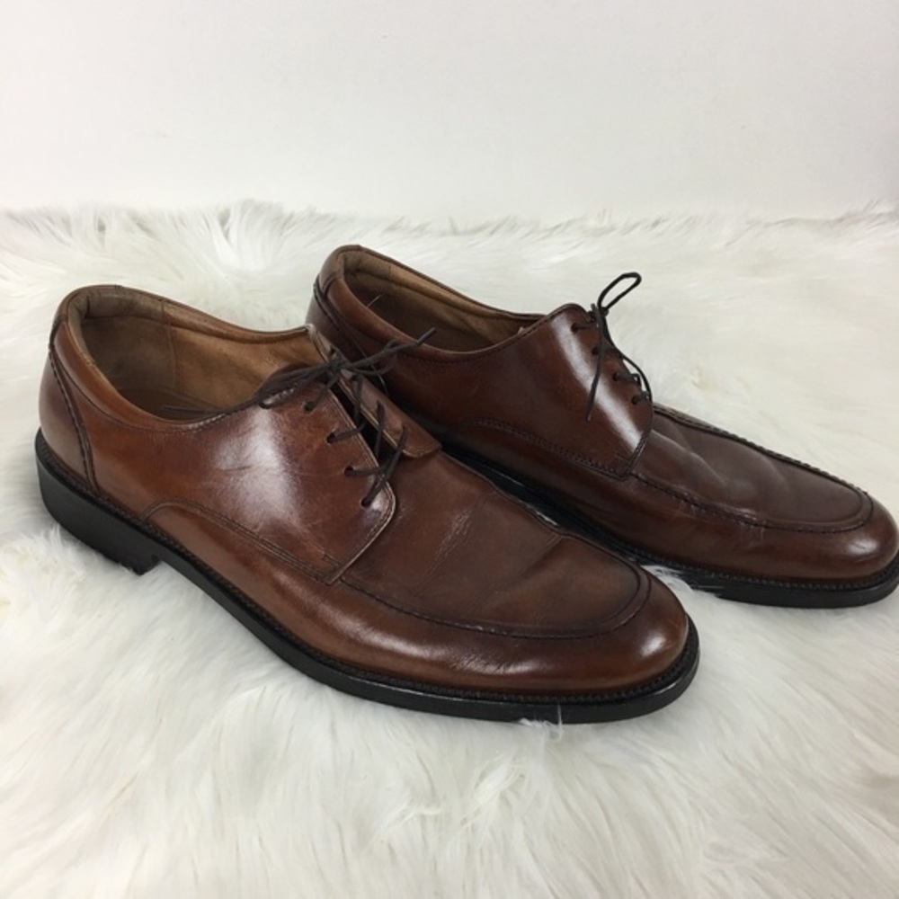 Johnston & Murphy Brown Leather Oxford Shoes Sz 11